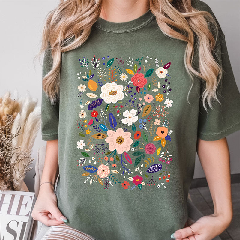Wildflower Garden Floral T-shirt
