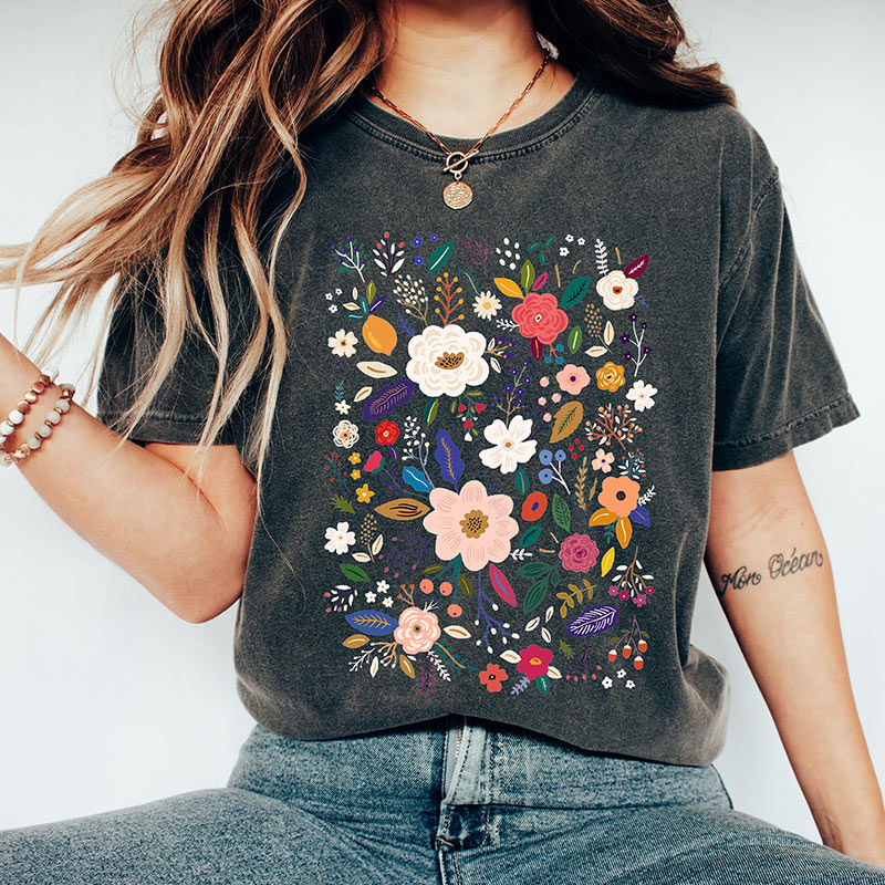 Wildflower Garden Floral T-shirt