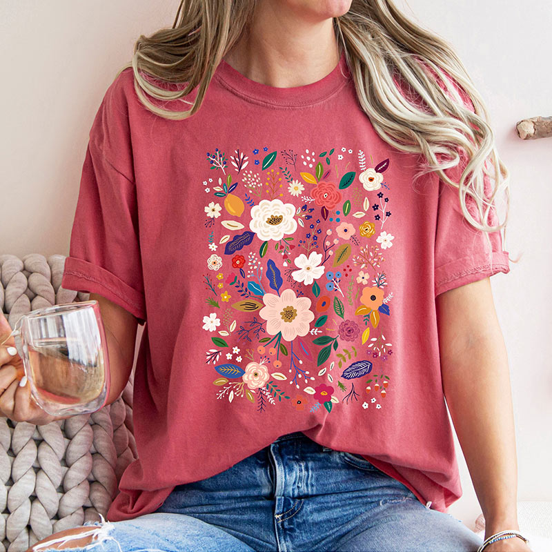 Wildflower Garden Floral T-shirt