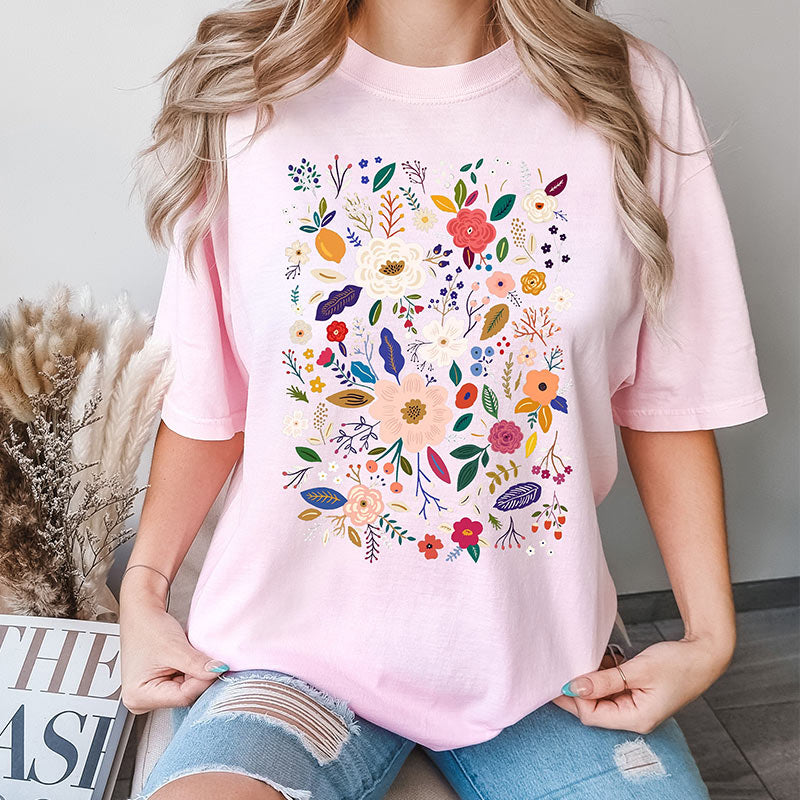 Wildflower Garden Floral T-shirt