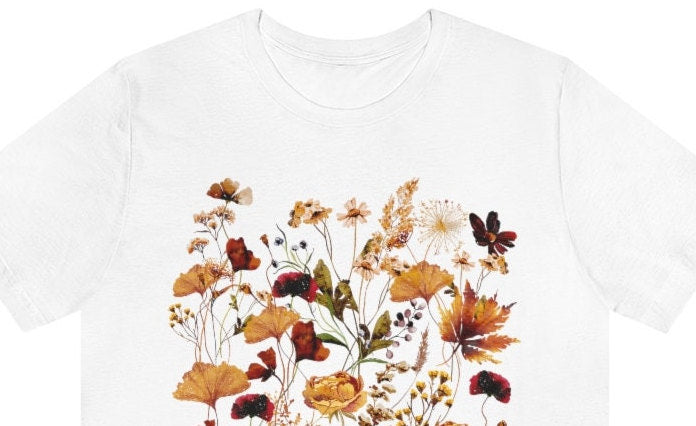 Boho Pressed Flowers Shirt