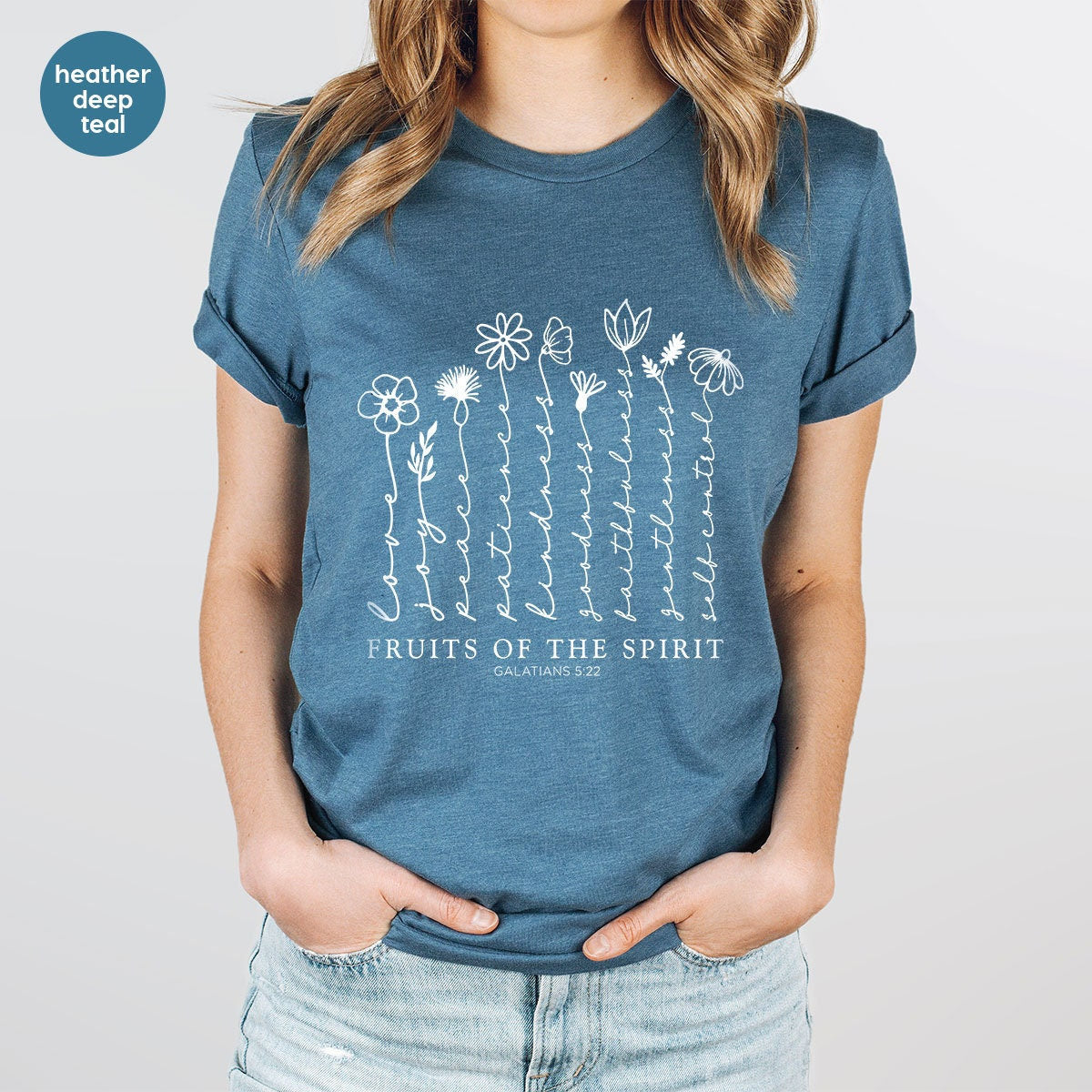 Florales christliches botanisches T-Shirt