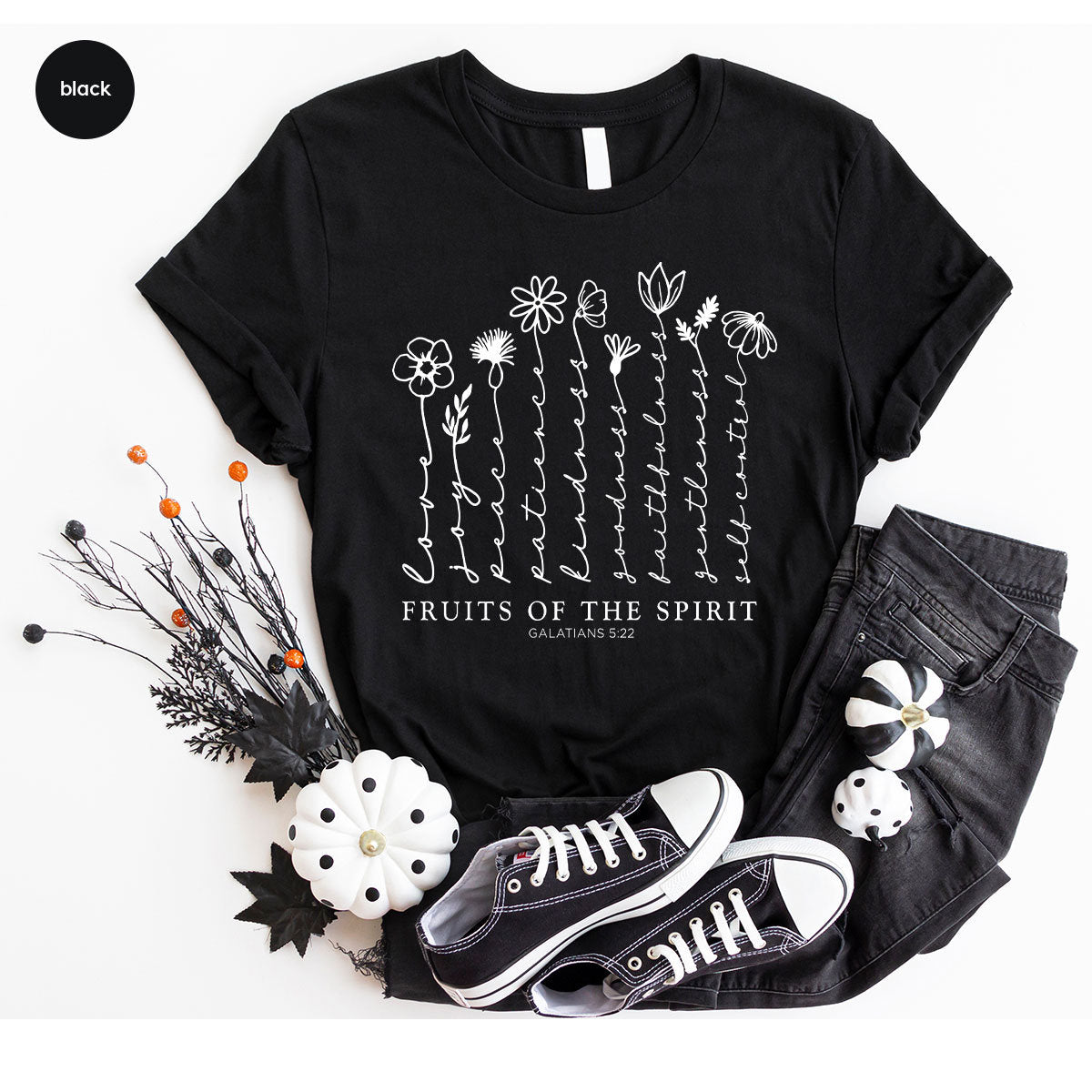 Florales christliches botanisches T-Shirt