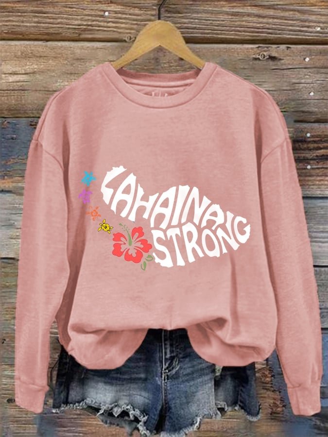 Sweat-shirt Lahaina Strong Hibiscus Flower pour femmes