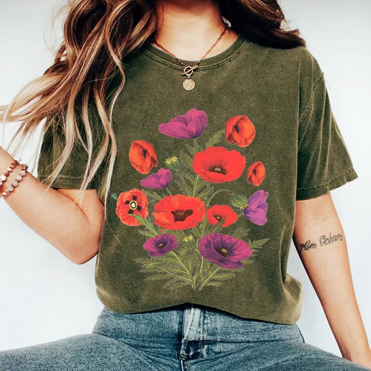 T-shirt Fleurs Victoriennes Plante Sauvage