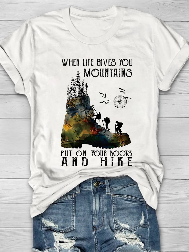 Wenn das Leben dir Berge schenkt T-Shirt