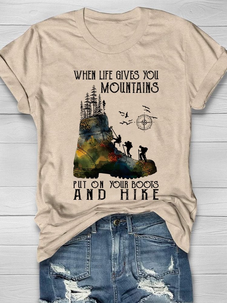 Wenn das Leben dir Berge schenkt T-Shirt