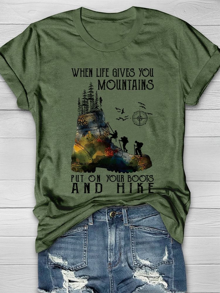 Wenn das Leben dir Berge schenkt T-Shirt