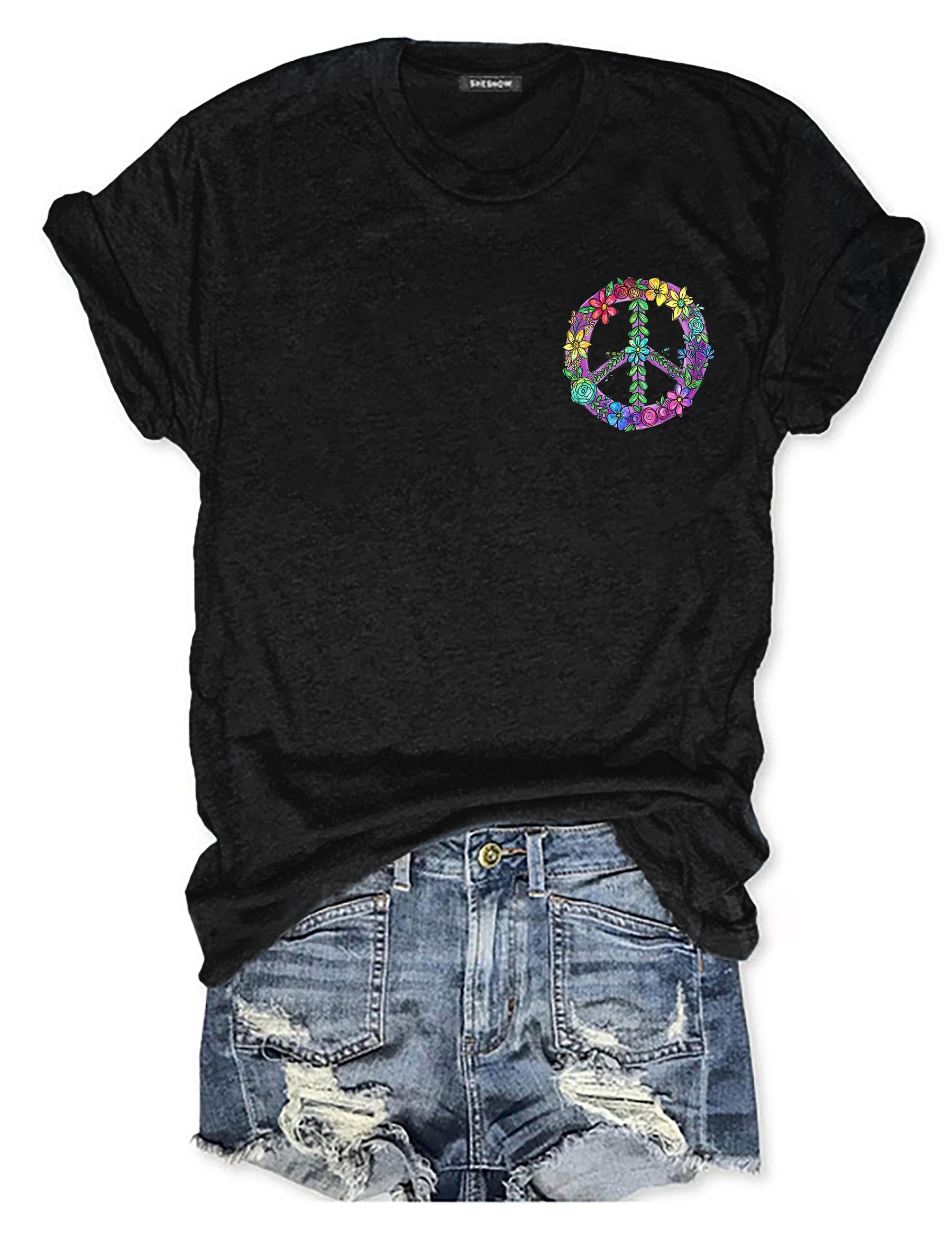 T-shirt Boho Fleurs Sauvages