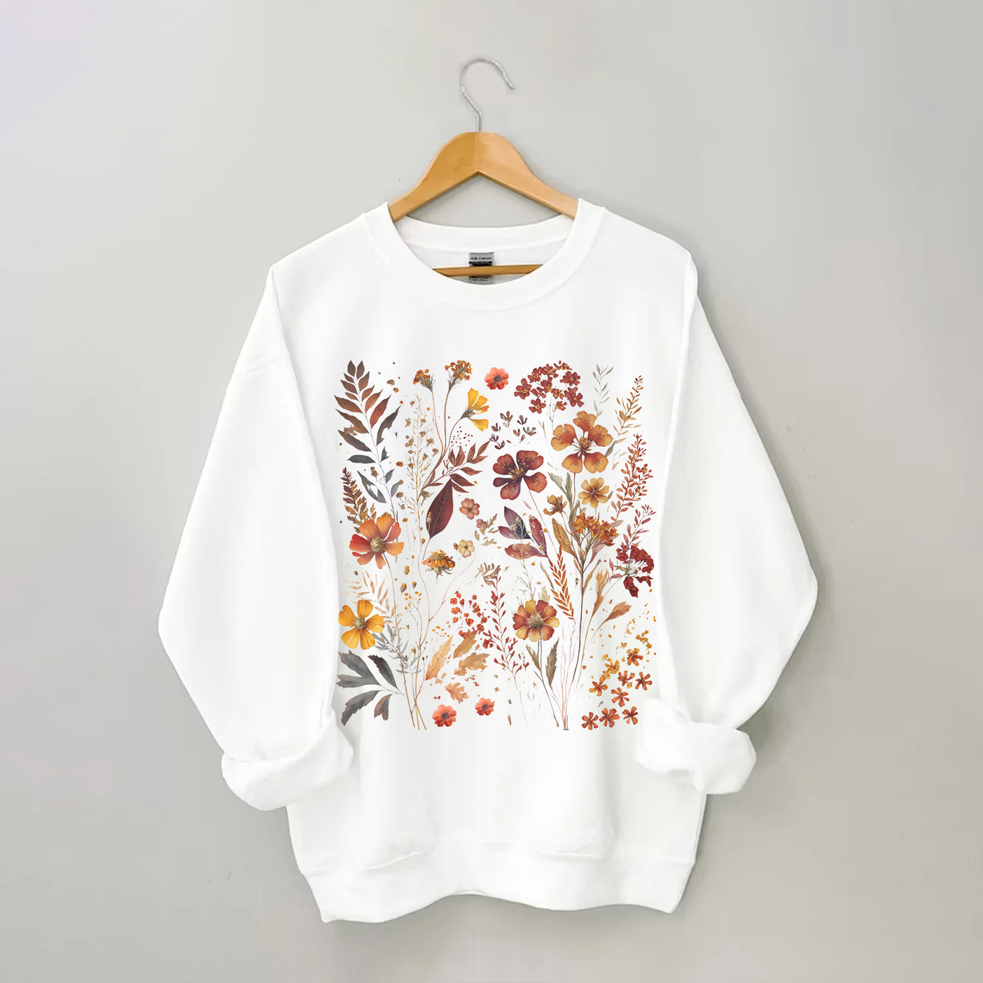 Sweat-shirt vintage pour amoureux du jardin de fleurs sauvages