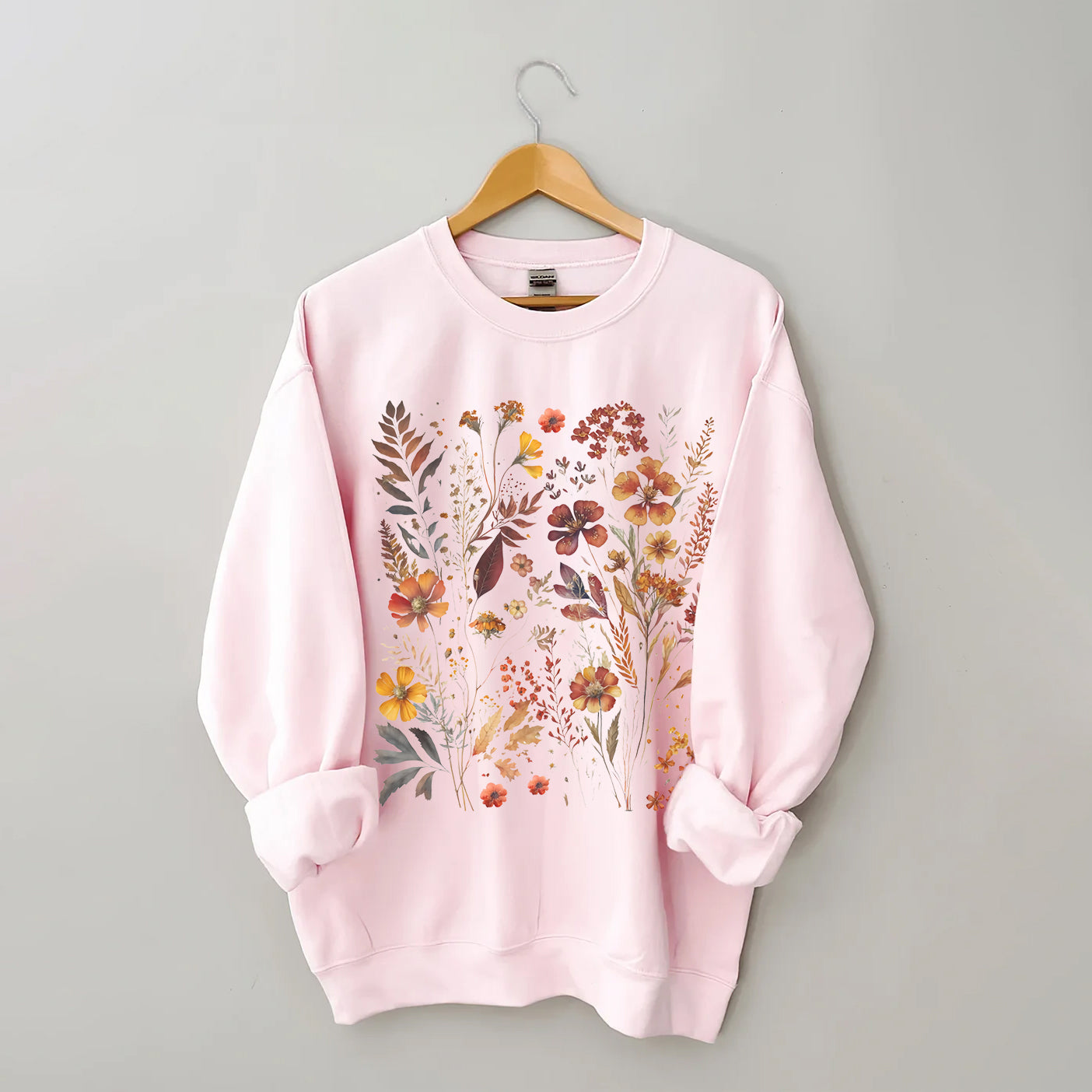 Sweat-shirt vintage pour amoureux du jardin de fleurs sauvages
