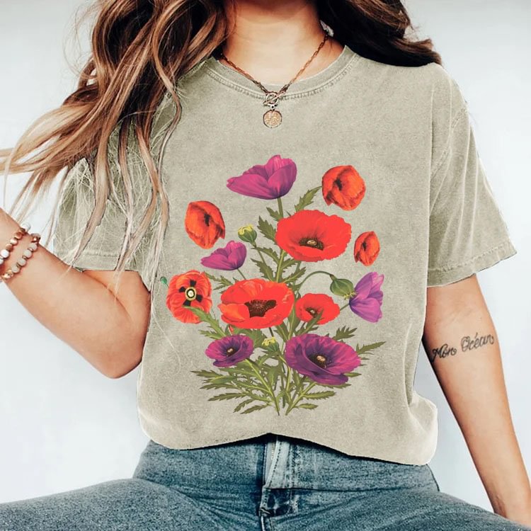 T-shirt Fleurs Victoriennes Plante Sauvage