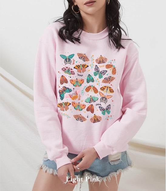 Sweat-shirt unisexe Boho papillon