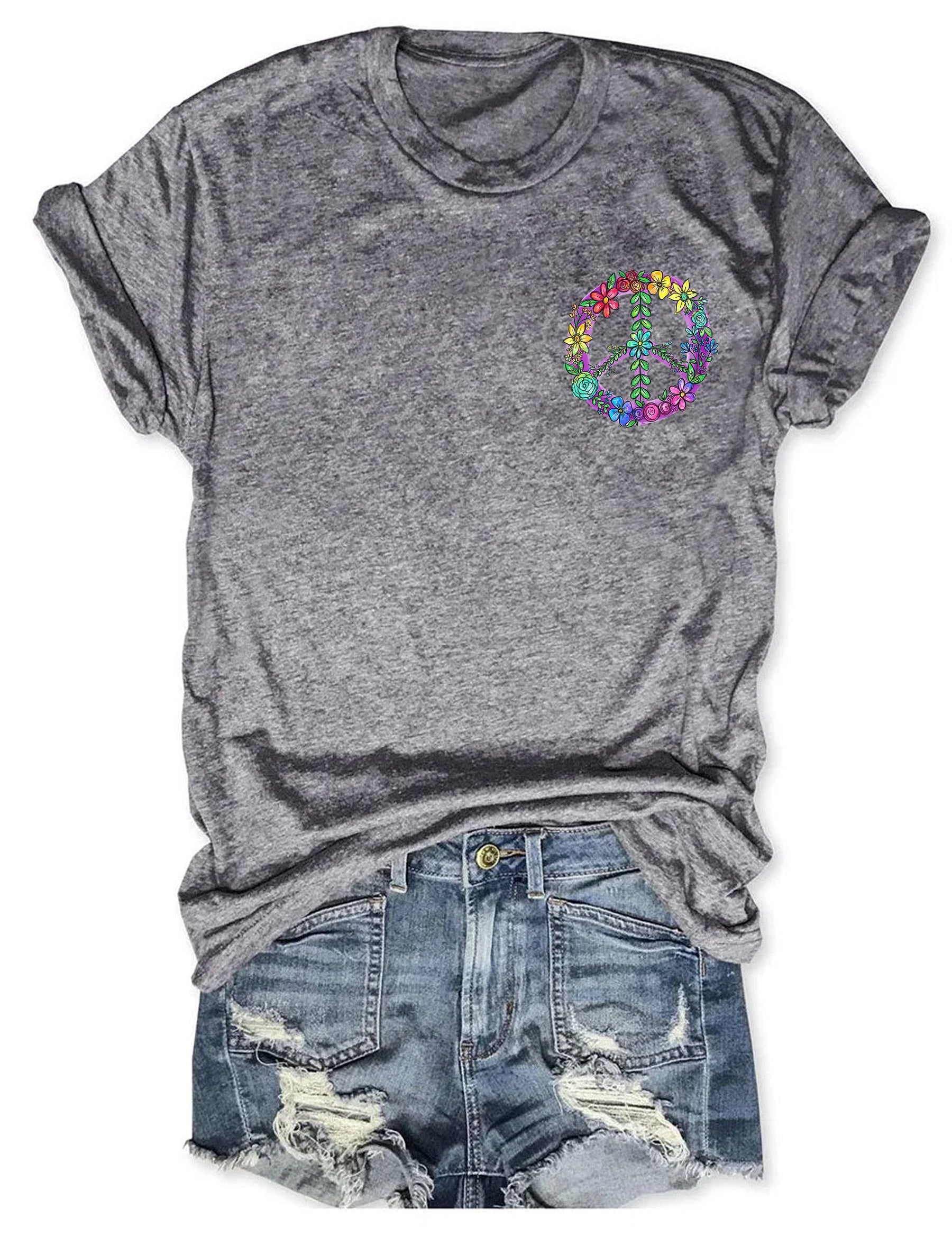 T-shirt Boho Fleurs Sauvages