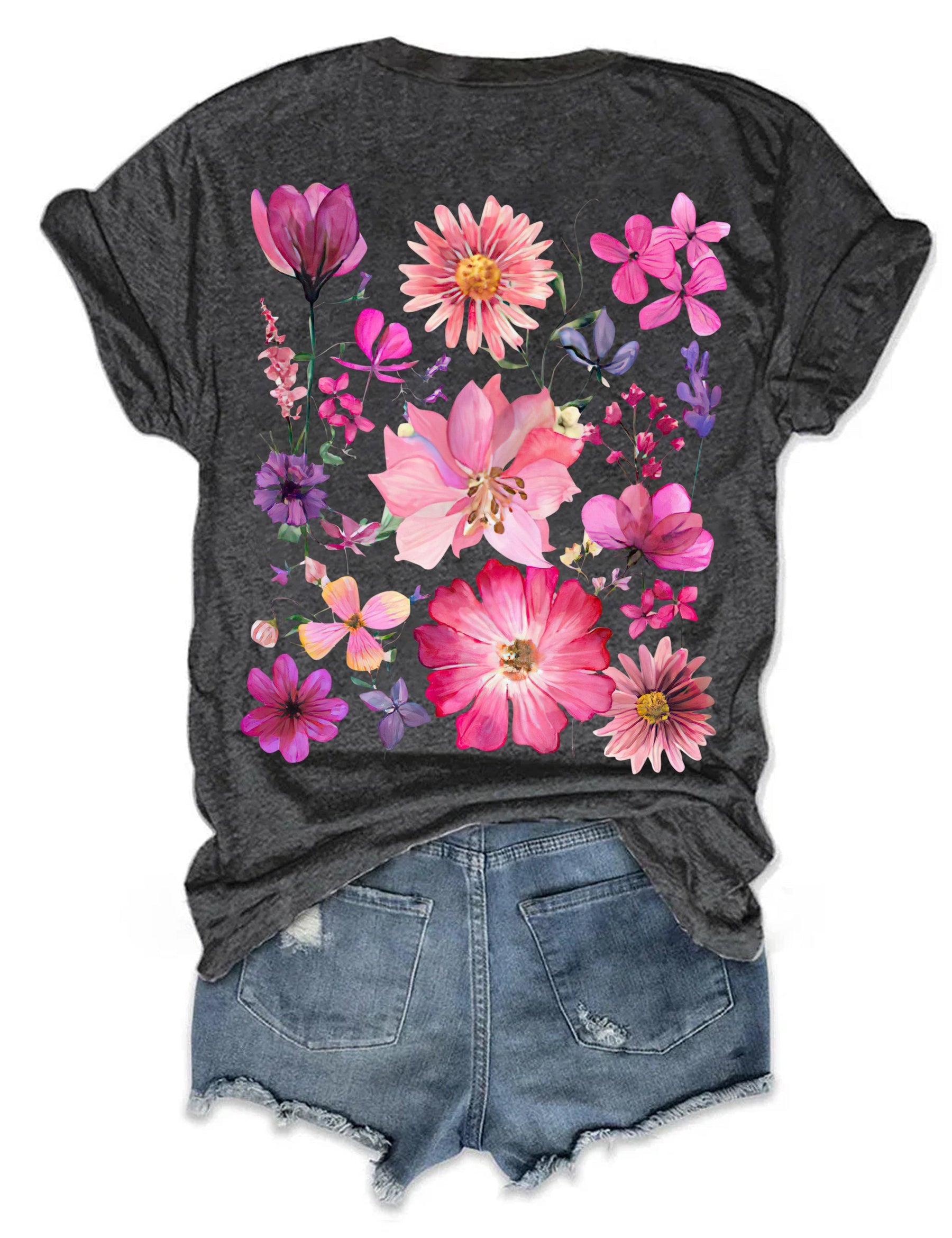 T-shirt Boho Fleurs Sauvages