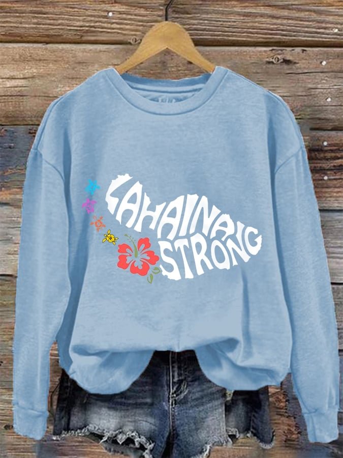 Sweat-shirt Lahaina Strong Hibiscus Flower pour femmes