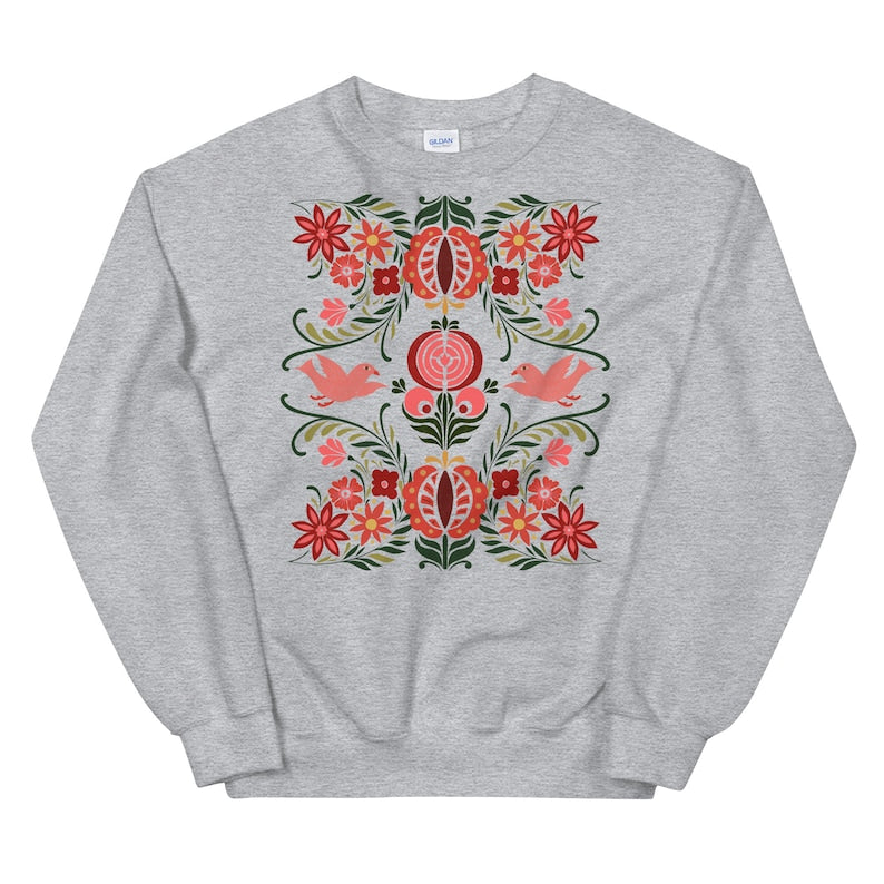Skandinavisches Volkskunst-Sweatshirt