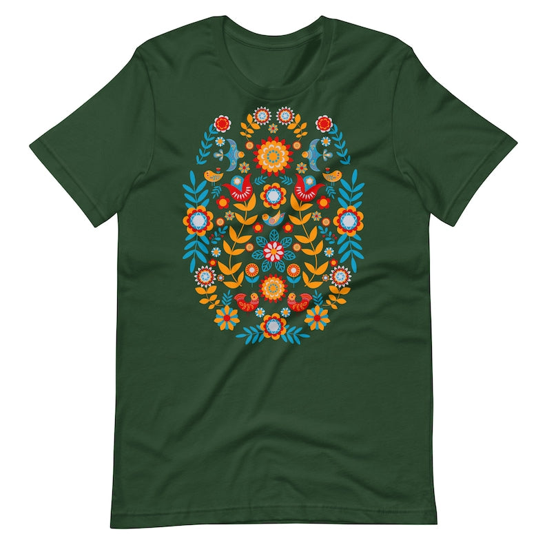T-shirt Chemise scandinave Art populaire