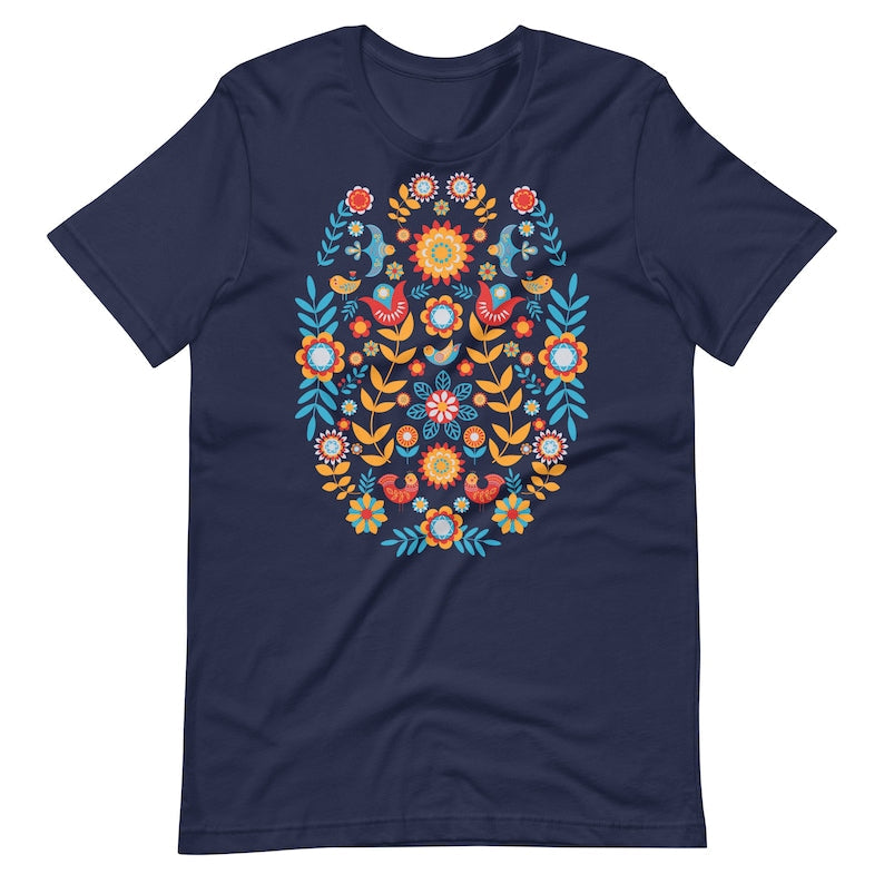 T-shirt Chemise scandinave Art populaire