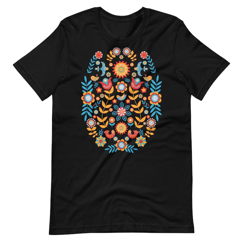 T-shirt Chemise scandinave Art populaire