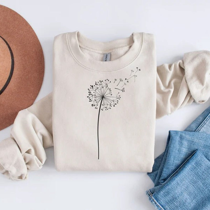 Löwenzahn-Sweatshirt, Löwenzahn-Wünsche-Sweatshirt