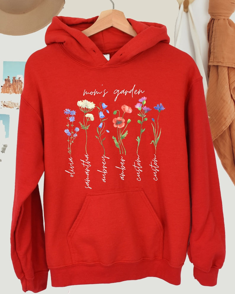 Sweat-shirt à fleurs de jardin de maman