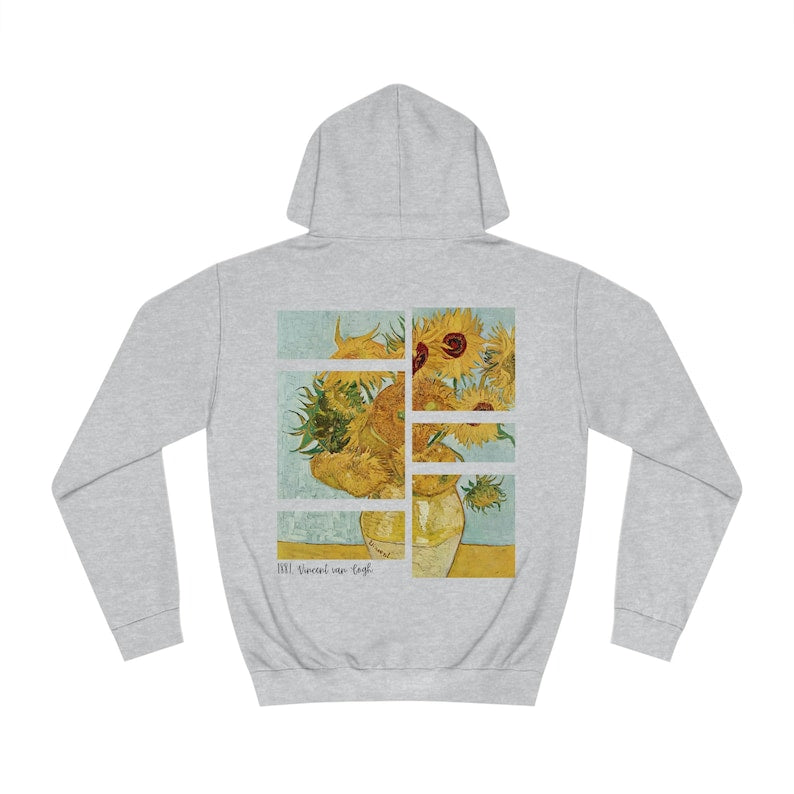 Sweat à capuche Tournesols Vincent Van Gogh Art Rétro vintage Sweat à capuche