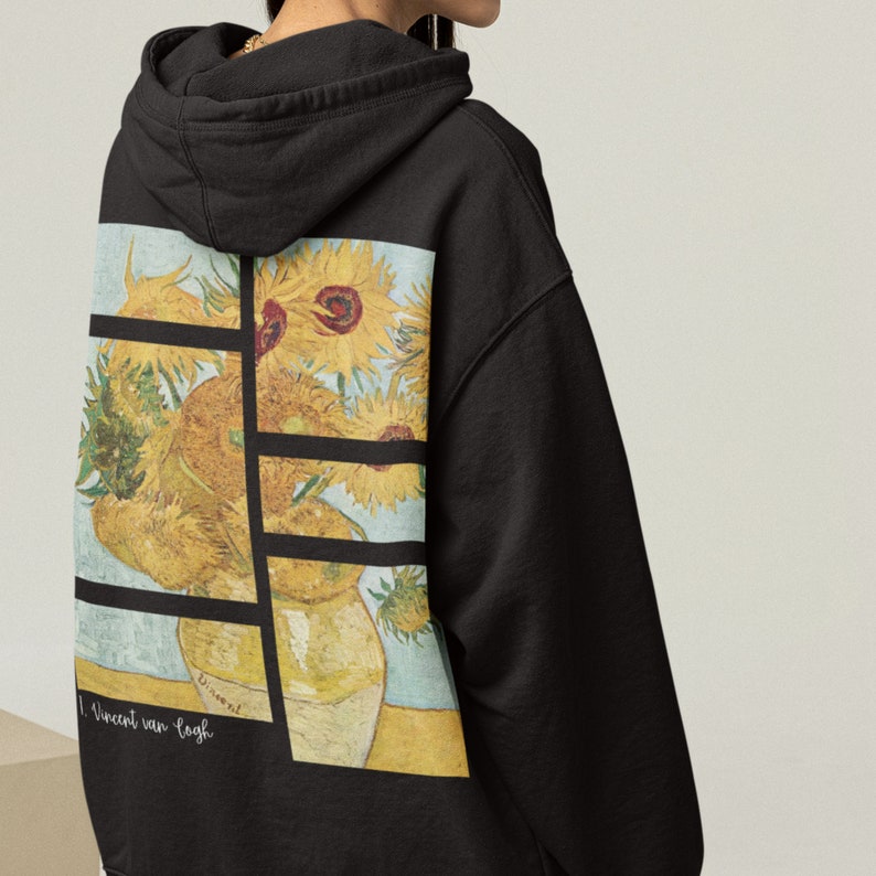 Sweat à capuche Tournesols Vincent Van Gogh Art Rétro vintage Sweat à capuche