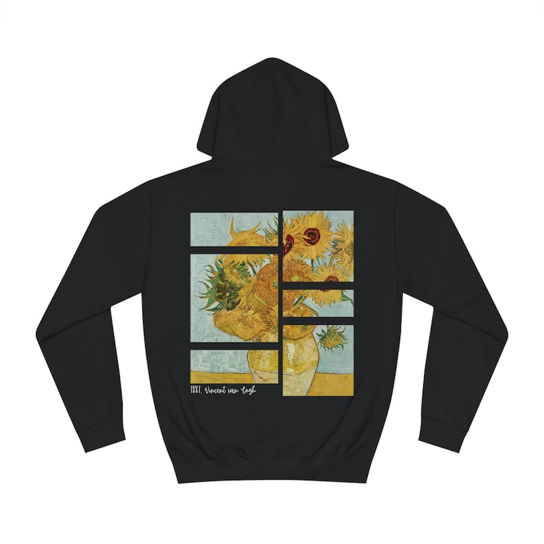 Sweat à capuche Tournesols Vincent Van Gogh Art Rétro vintage Sweat à capuche
