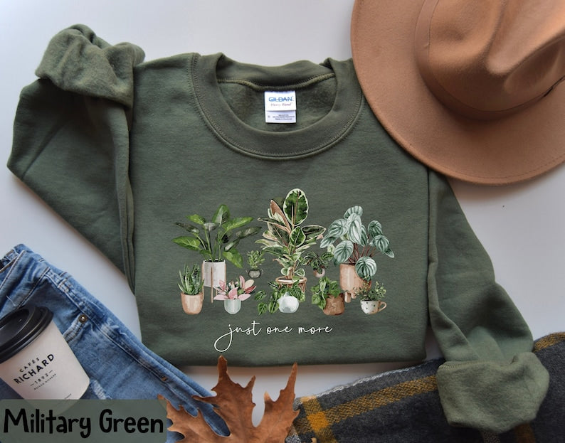 Sweat-shirt Plant Lady Juste un sweat-shirt végétal de plus