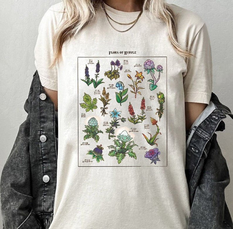 Breath Of The Wild Hylia Chemise Cadeaux pour les amoureux des plantes
