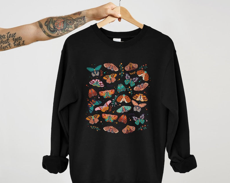Sweat-shirt unisexe Boho papillon