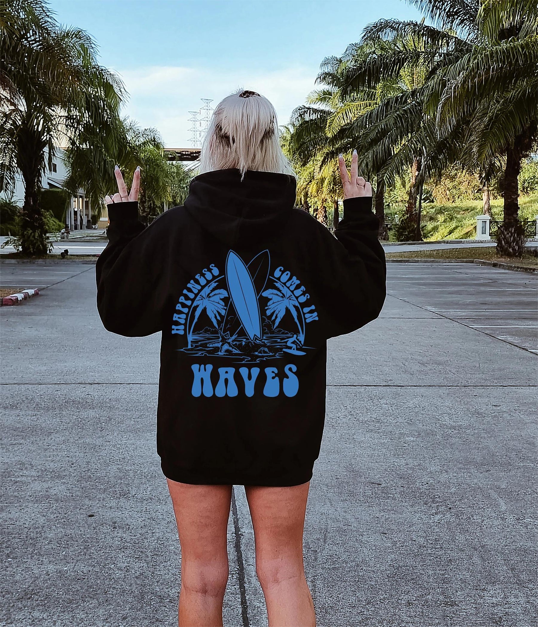 Sweat à capuche sport VSCO Summer Vibe