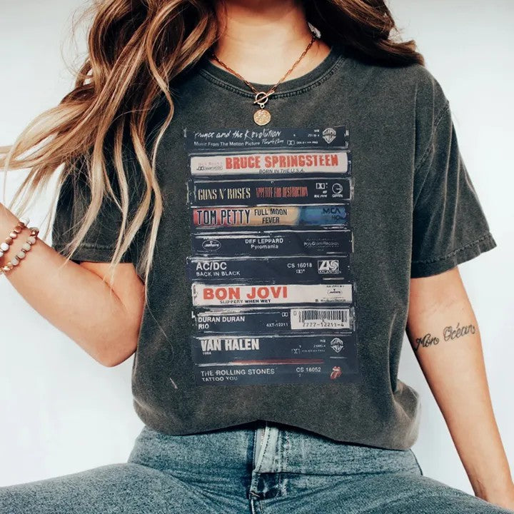 T-shirt Cassettes Rock