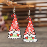 New Christmas earrings cartoon cute Santa Claus earrings