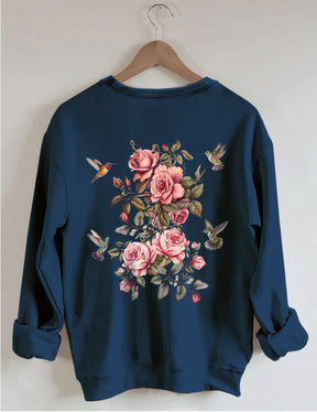 Wildflower And Bird Sweatshirt