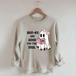 Boo-ks Are Good For The Soul Sweatshirt