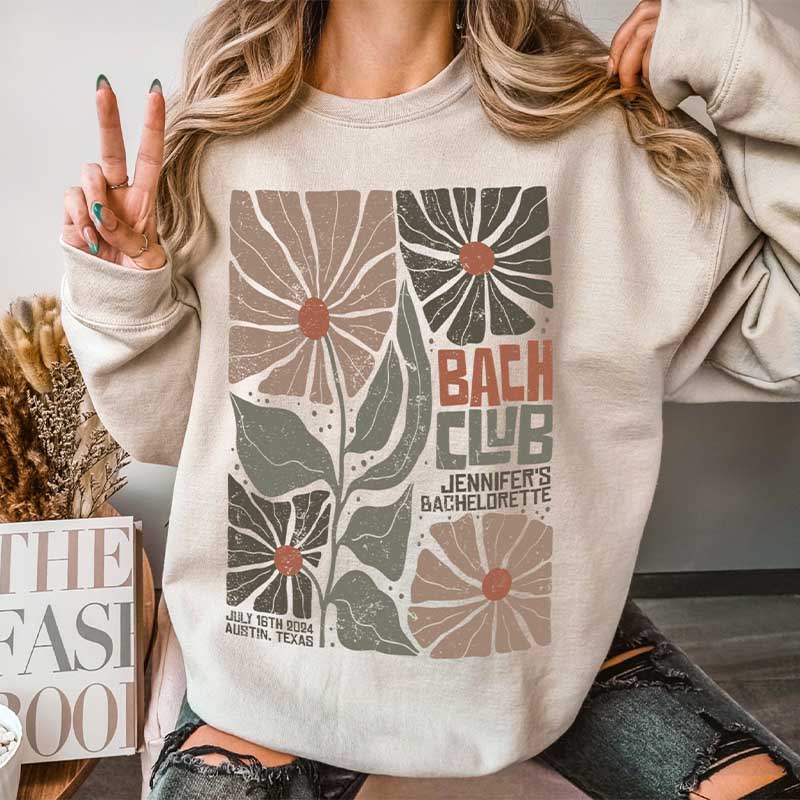 Bach Club Floral Bridal Party Sweatshirt