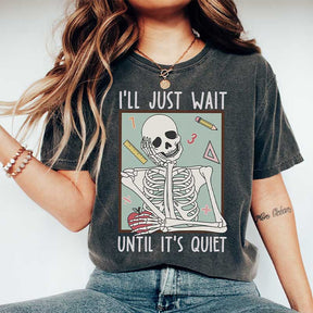 Funny Teacher Skeleton Halloween T-Shirt