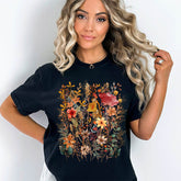 Fairycore Botanical Flowers T-Shirt