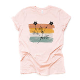 Boho Look Flower Silhouette T-Shirt