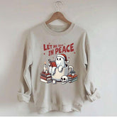 Let Me Read In Peace Bookish Ghost Sweatshirt