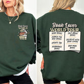 Book Lover World Tour Funny Bookish Sweatshirt