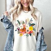 Retro Floral Corsage T-Shirt