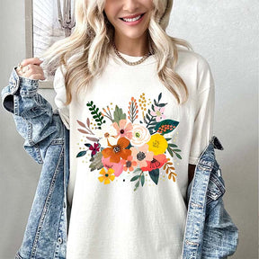 Retro Floral Corsage T-Shirt