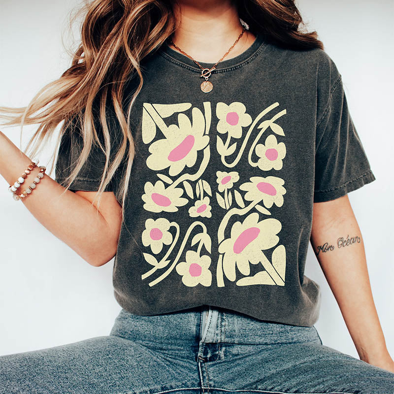 Yellow Daisy Comfort Colors T-Shirt