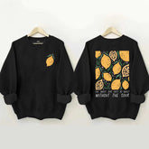 Lemon Hippie Flowers Motivational Sweatshirt