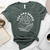 Tee And Book Flowers T-Shirt