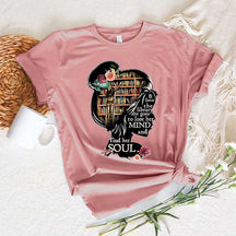 Into The Library Mind Soul Teacher Librarian Gift T-Shirt