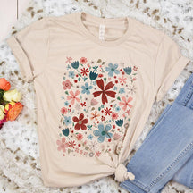 Vibrant Colorful Floral Spring T-Shirt